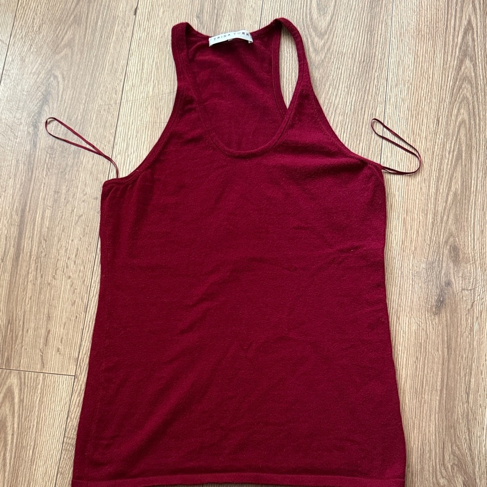 Trina Turk Deep Red Tank Top